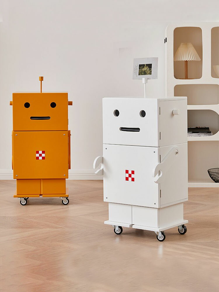 客廳小立櫃機器人可移動客廳網紅斗櫃臥室房間收納置物櫃