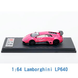 M.C.E. 1/64 模型車 Lamborghini 藍寶堅尼 LP640 MCE640001E 粉紅色
