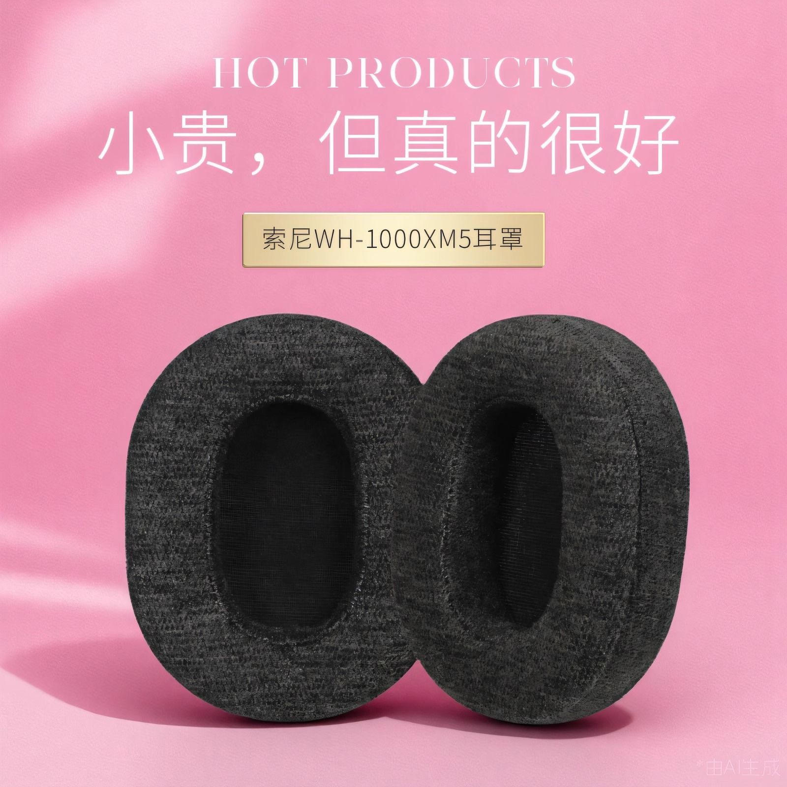 適用Sony索尼WH 1000XM5耳機套wh1000xm5耳罩xm5耳機海綿套墊替換 d7141