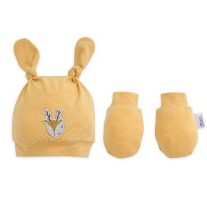 奇哥 羊毛保暖布系列-森林樂園手套/帽子|嬰兒帽|嬰兒手套