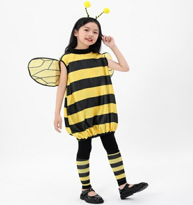 Baby童衣 兒童萬聖節小蜜蜂套裝 搗蛋遊街Cosplay服飾 補習班萬聖節演出服裝 兒童小蜜蜂造型服裝 11866