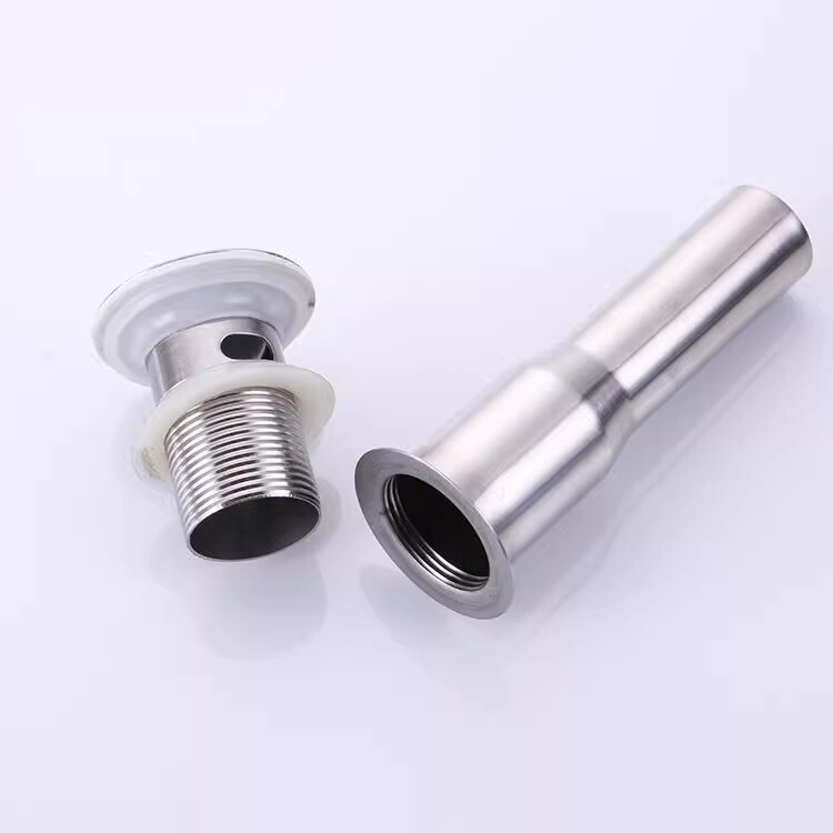 不銹鋼洗臉盆帶溢水口彈跳翻板下水器洗手盆陶瓷面盆排水管配件/下水管/進水管/軟水管/排水管/出水管/水管