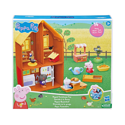 《 HASBRO 孩之寶》Peppa Pig 粉紅豬小妹 農場小屋遊戲組 東喬精品百貨