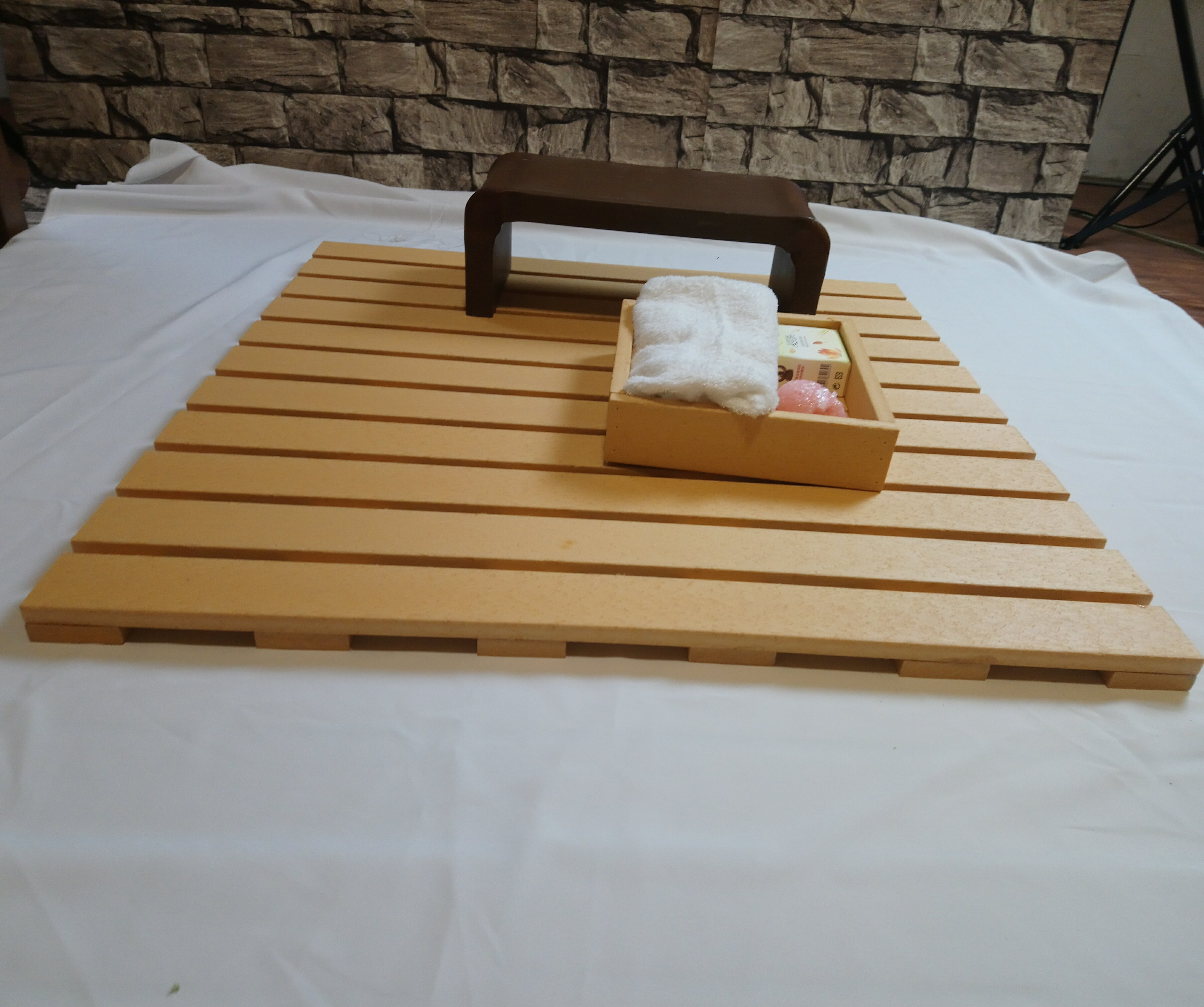 防水防滑浴室踏板(B材65x65x2.4cm)/浴室地板/陽台地板/ 戶外地板/防滑踏