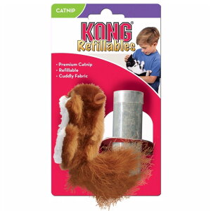 KONG‧Refillable Catnip Toys Squirrel / 松鼠貓草玩具