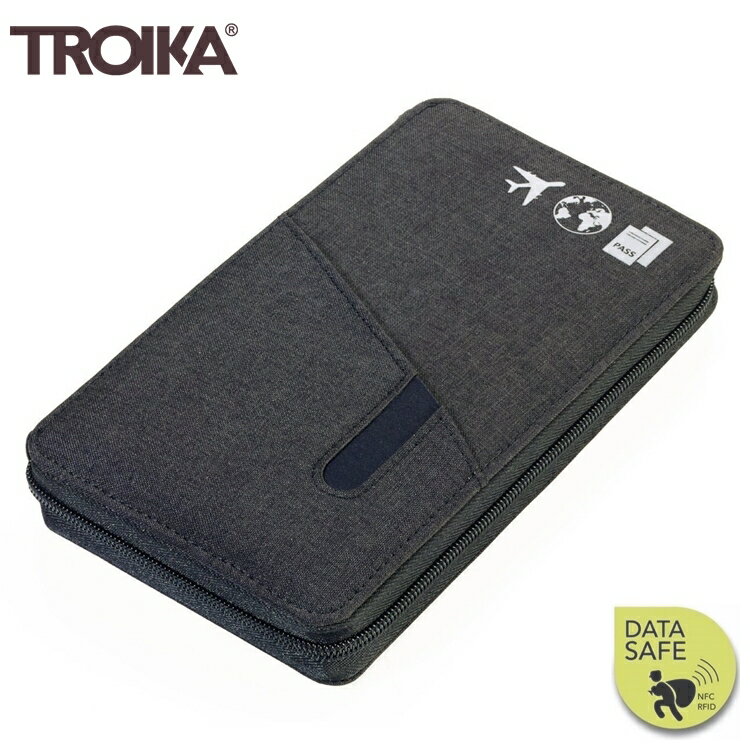 耀您館★德國TROIKA防RFID-NFC信用卡防盜包旅行包TRV90/DG防感應護照包防感應錢包防盜刷包防側錄包旅行袋