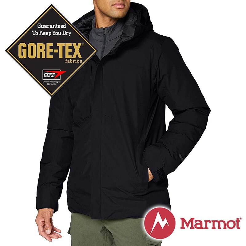 【Marmot】男 單件式GT羽絨保暖連帽外套『黑』11230-0001