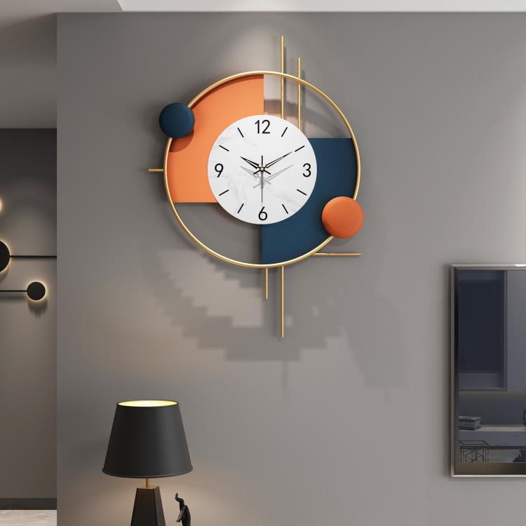 北歐極簡輕奢鐘表客廳家用創意時鐘現代簡約掛表餐廳新款裝飾掛鐘