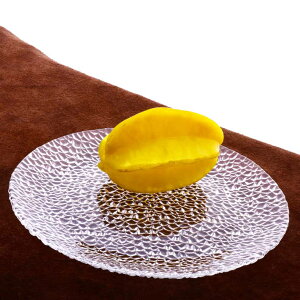 創意冰裂花紋玻璃水果盤點心盤零食盤時尚家居實用糖果盤干果盤
