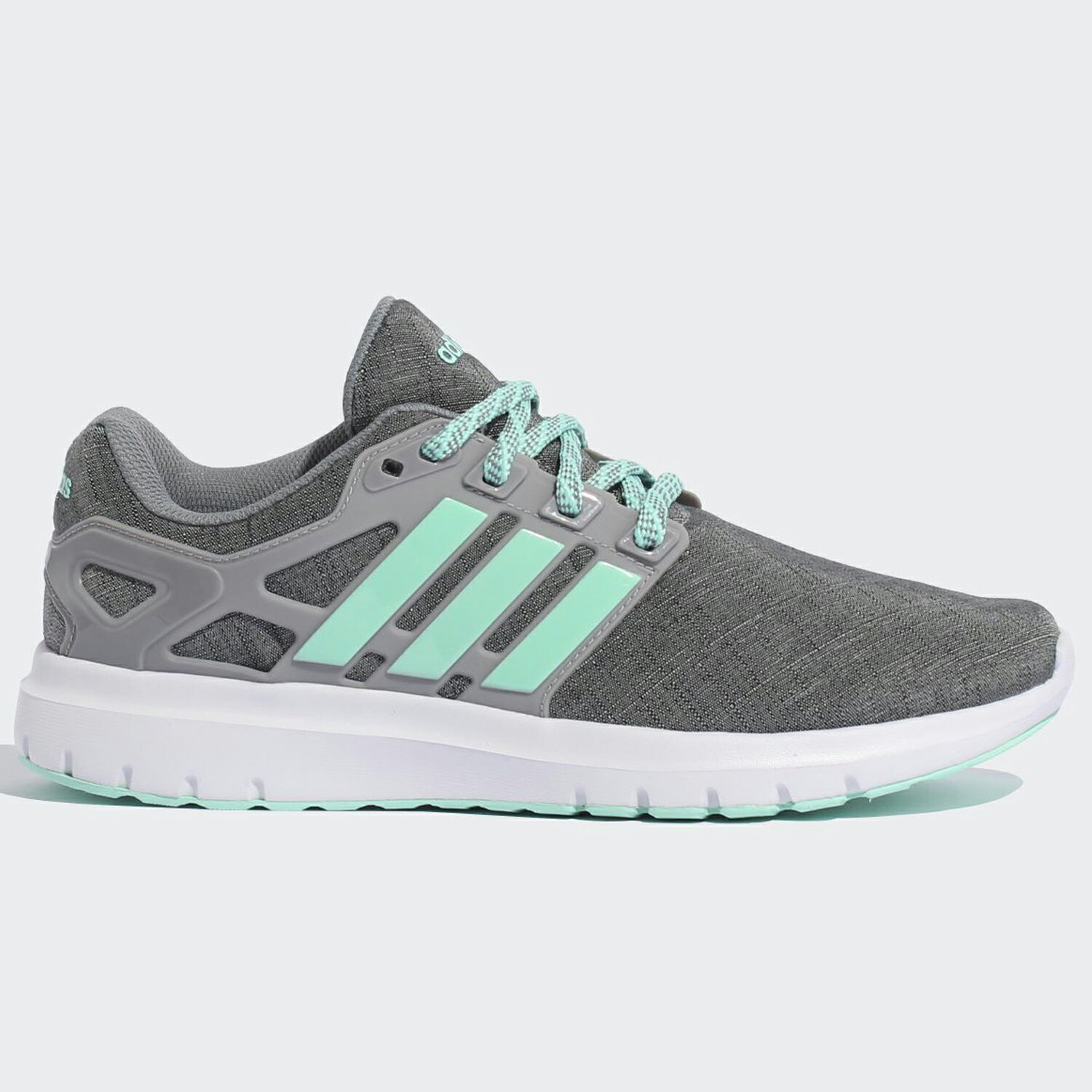 ADIDAS ENERGY CLOUD V 女鞋 慢跑 休閒 輕量 透氣 柔軟 緩震 灰 綠 【運動世界】 B44868