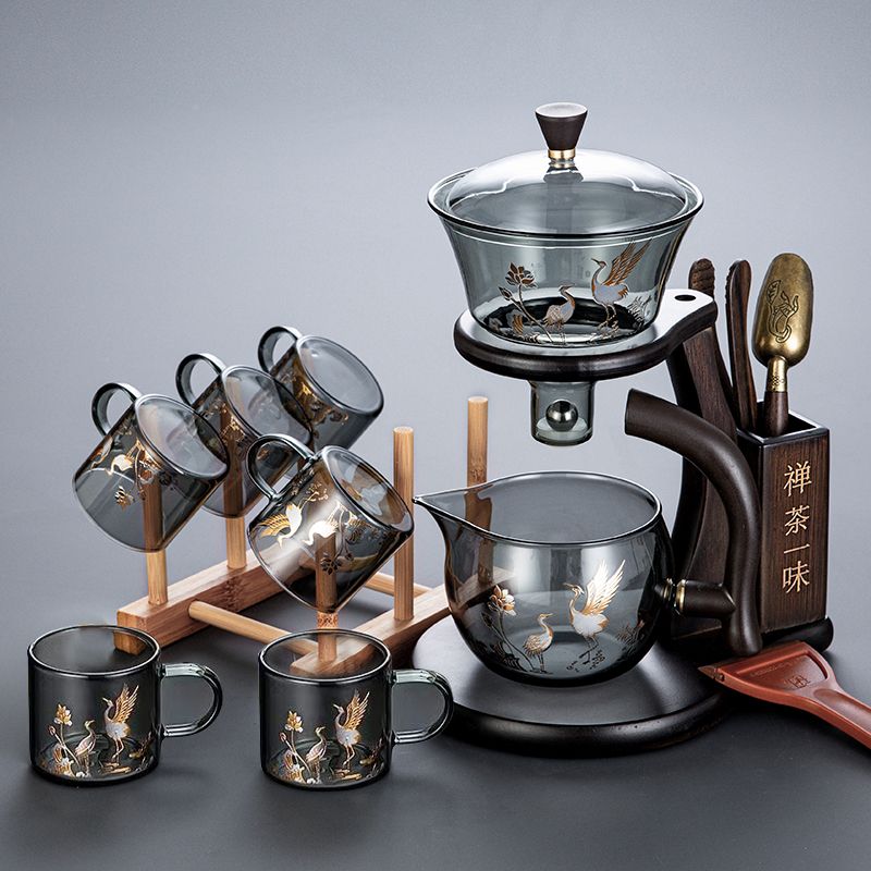 自動泡茶器玻璃茶具套裝懶人泡茶神器茶壺茶杯家用功夫茶輕奢高檔