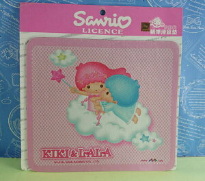 【震撼精品百貨】Little Twin Stars KiKi&LaLa 雙子星小天使 滑鼠墊 粉 震撼日式精品百貨