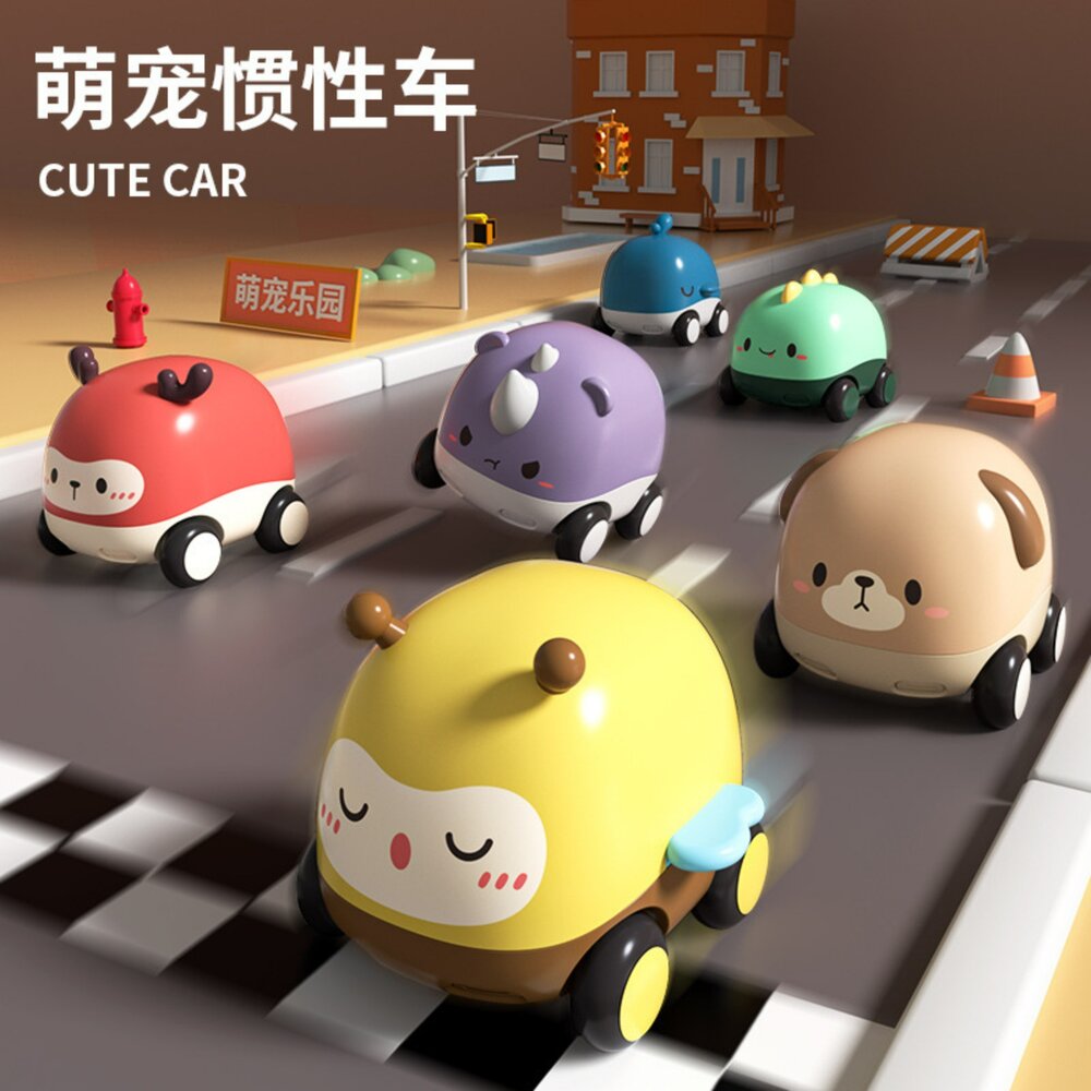 媽媽買 動物慣性車 萌寵慣性車 慣性車 幼兒滑行車 玩具車 無電池車車 推行慣性滑行 抗摔不易壞