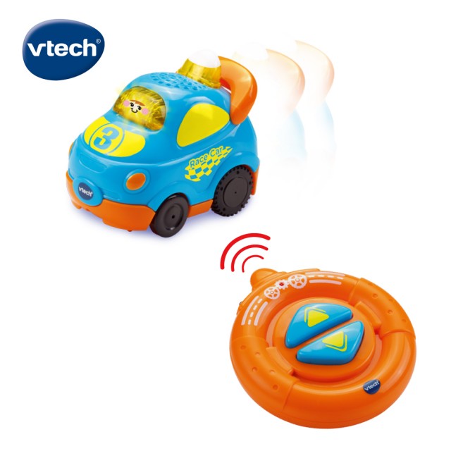 美國【Vtech】嘟嘟車系列-迷你搖控跑車組(賽車)