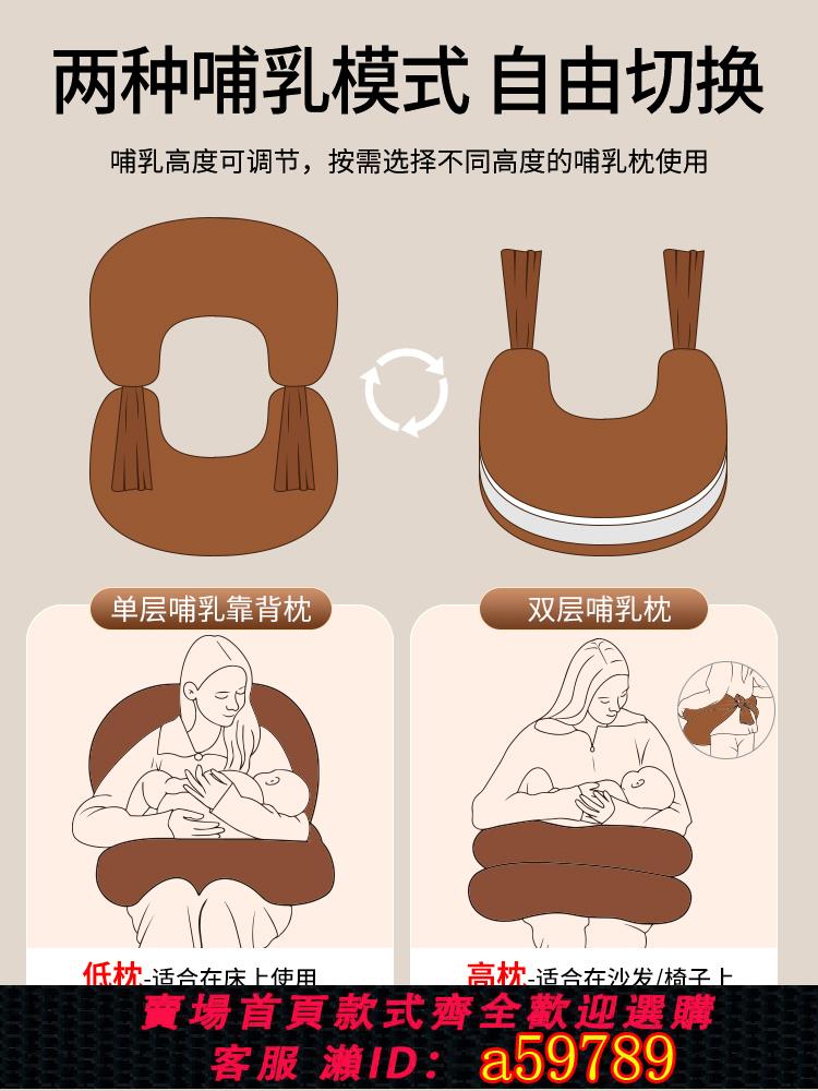 【臺灣公司 可打統編】多米貝貝六合一多功能嬰兒哺乳枕斜坡防吐奶溢奶新生兒餵奶枕頭