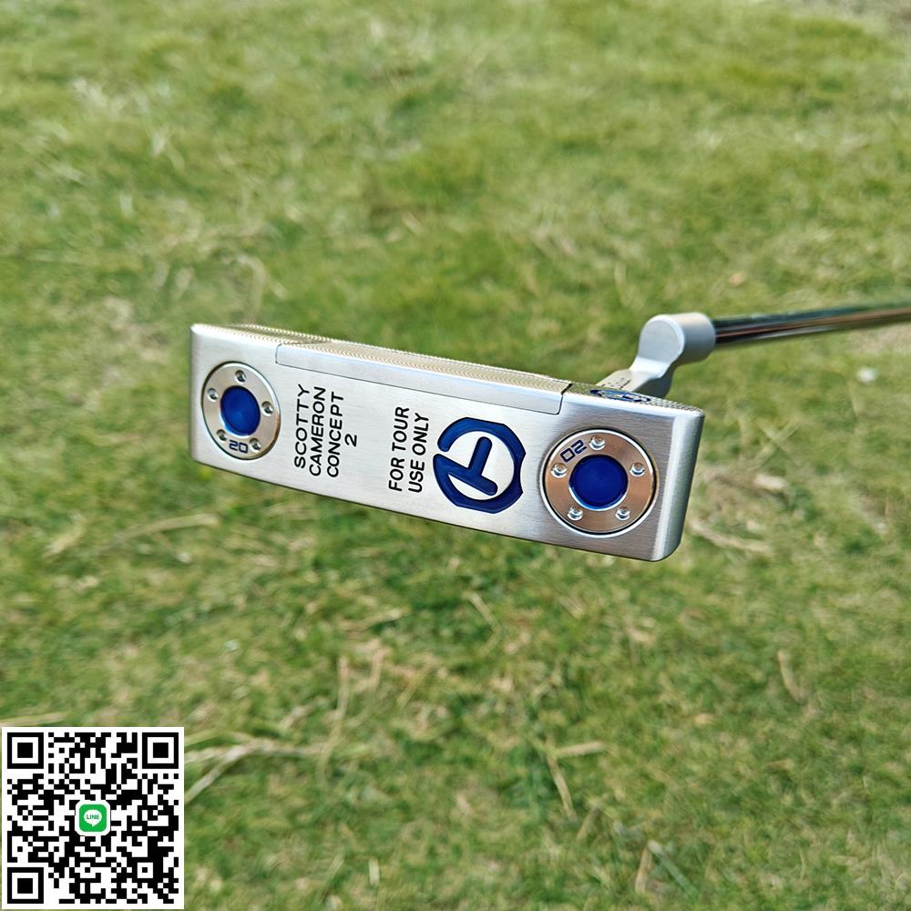 新款Scotty Cameron2 高爾夫藍色圈TTOUR ONLY精CNC一字直條推桿
