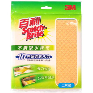 3M 百利 木漿吸水抹布 2片裝