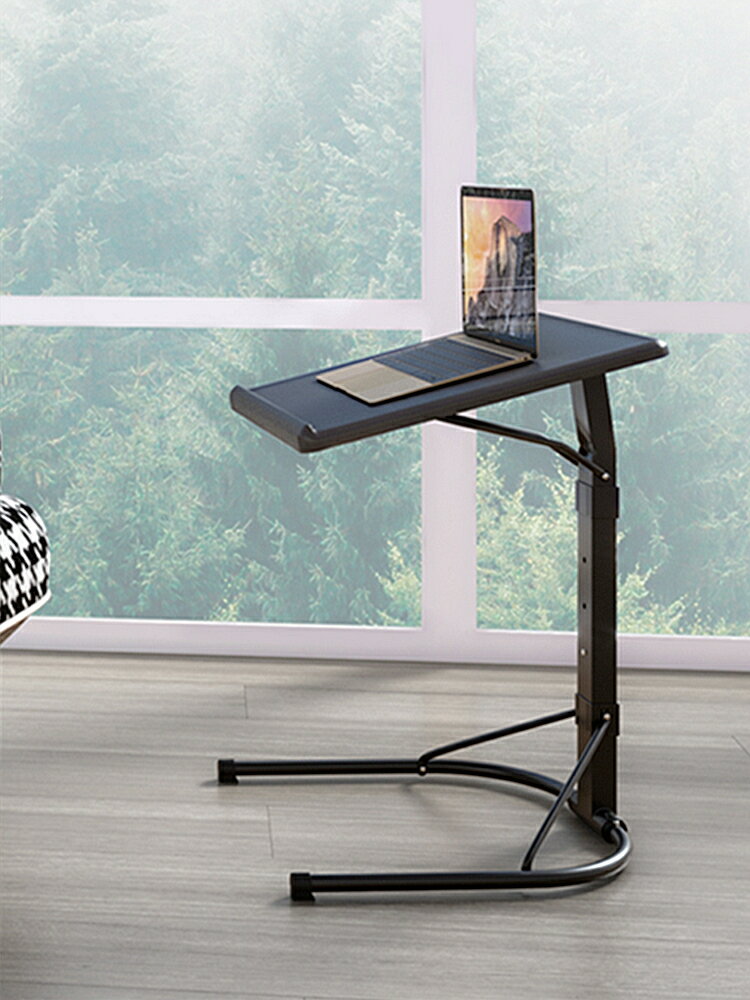 筆記本支架落地電腦桌床上可移動書桌折疊升降學習桌沙發床邊桌子