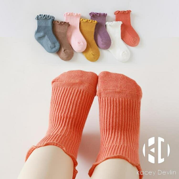 嬰兒襪子春秋純棉寶寶堆堆襪夏季薄款冬不勒無骨新生幼兒0-6月1歲【聚物優品】
