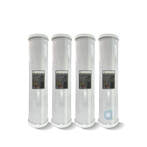 (4支入)CLEAN PURE 20英吋大胖壓縮柱狀活性碳濾心 台灣製造 SGS食品級認證 全戶過濾 水塔