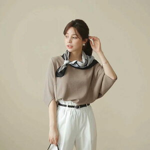 ANNAS 正韓 設計師款 蝙蝠袖 上衣 寬鬆 襯衫 T 素面 飛鼠袖 顯瘦 百搭 氣質 上班族 短袖 韓國