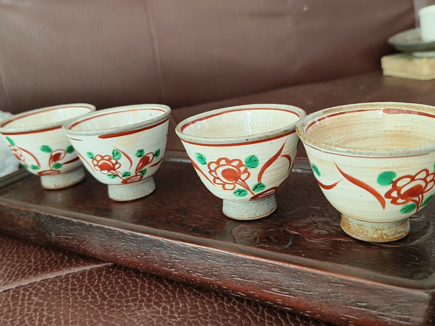 日本回流京燒名家茶杯 主人杯 酒杯 利字款手繪釉變陶瓷獨享杯