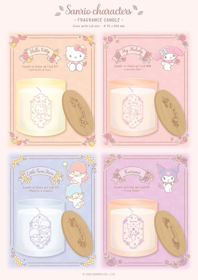 香氛蠟燭附木蓋-三麗鷗 Sanrio 日本進口正版授權