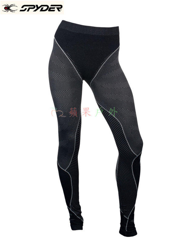 【【蘋果戶外】】SPYDER 零碼出清【XS/S】3746 美加潮牌 蜘蛛 女專業無縫貼身排汗褲 滑雪保暖褲防寒褲衛生褲