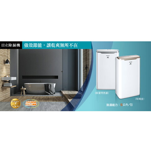 HITACHI日立【RD-12BQ/RD-12BR】6公升 清淨除濕機 一級能效 原廠三年保固 除濕機 6L 台灣現貨 2