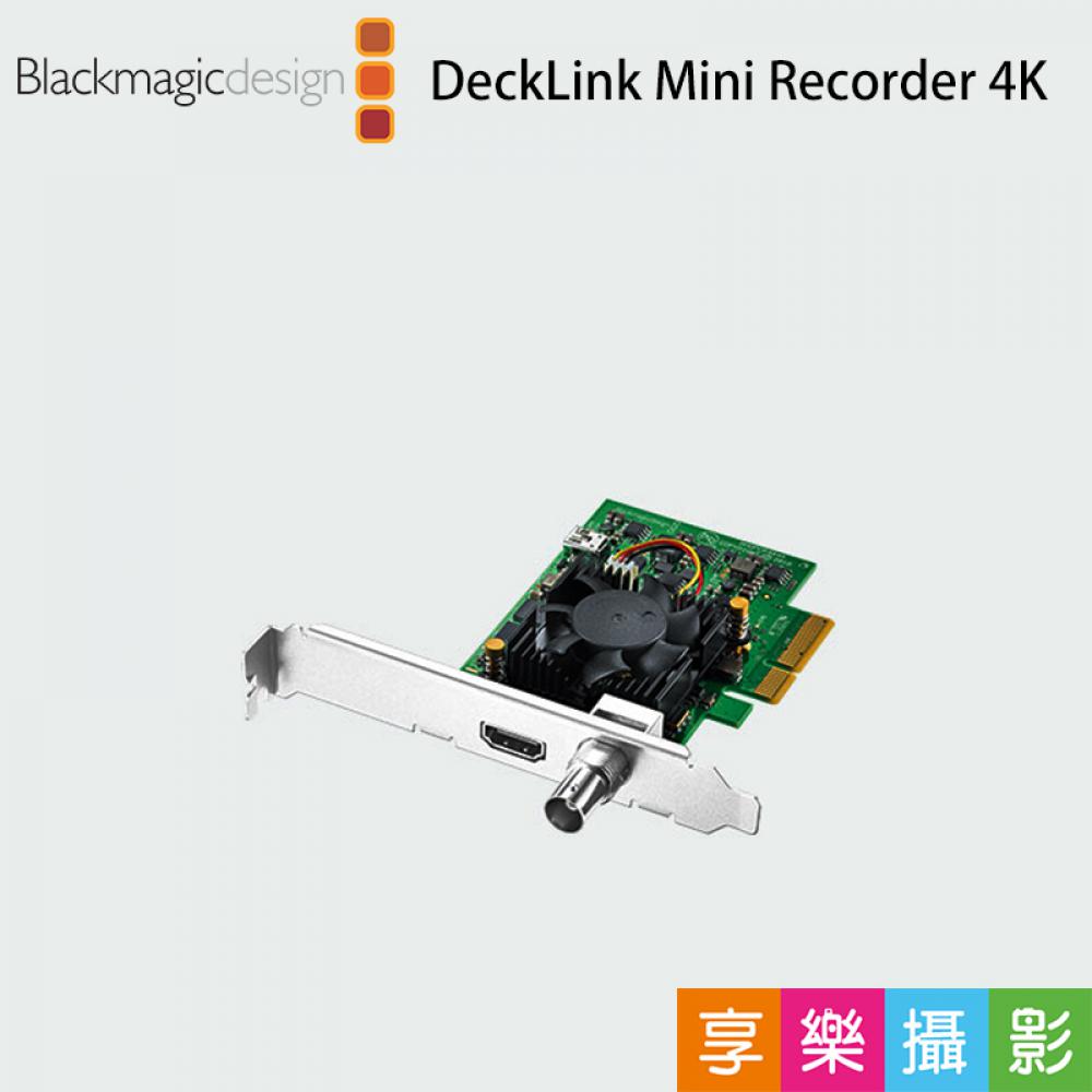 【199超取免運】[享樂攝影]Blackmagic BMD DeckLink Mini Recorder 4K 擷取卡 錄影卡 拍片 高畫質【APP下單跨店最高20%點數回饋!!】