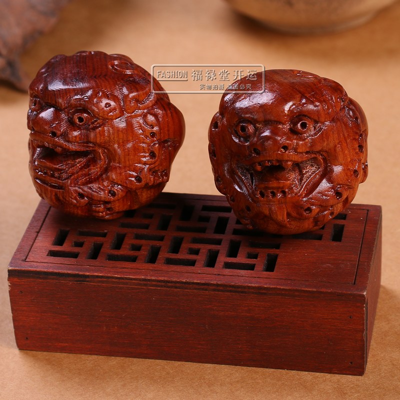 文玩核桃 白獅子（手工雕刻 吞噬） 文玩核桃 アウトレット 白獅子