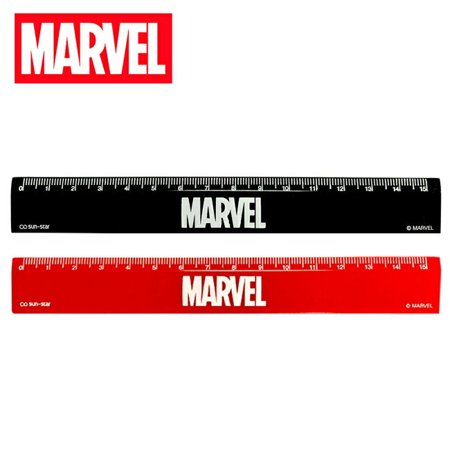 【日本正版】漫威英雄 直尺 15cm 塑膠尺 MARVEL