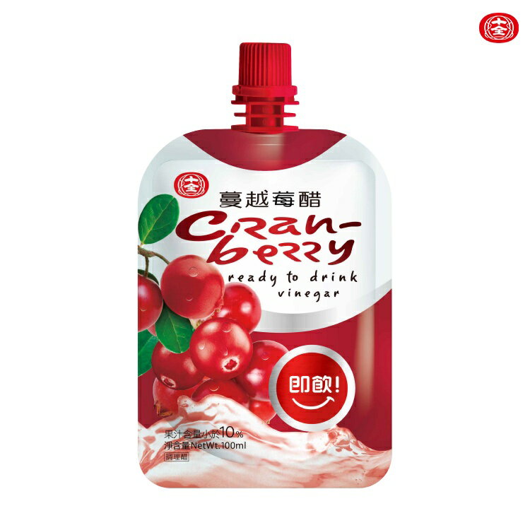 十全 蔓越莓果醋飲料100ml(30入/箱)