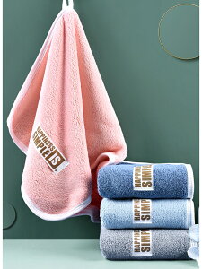 兒童毛巾洗臉家用比純棉吸水全棉超軟新嬰兒寶寶小方巾擦手巾掛式