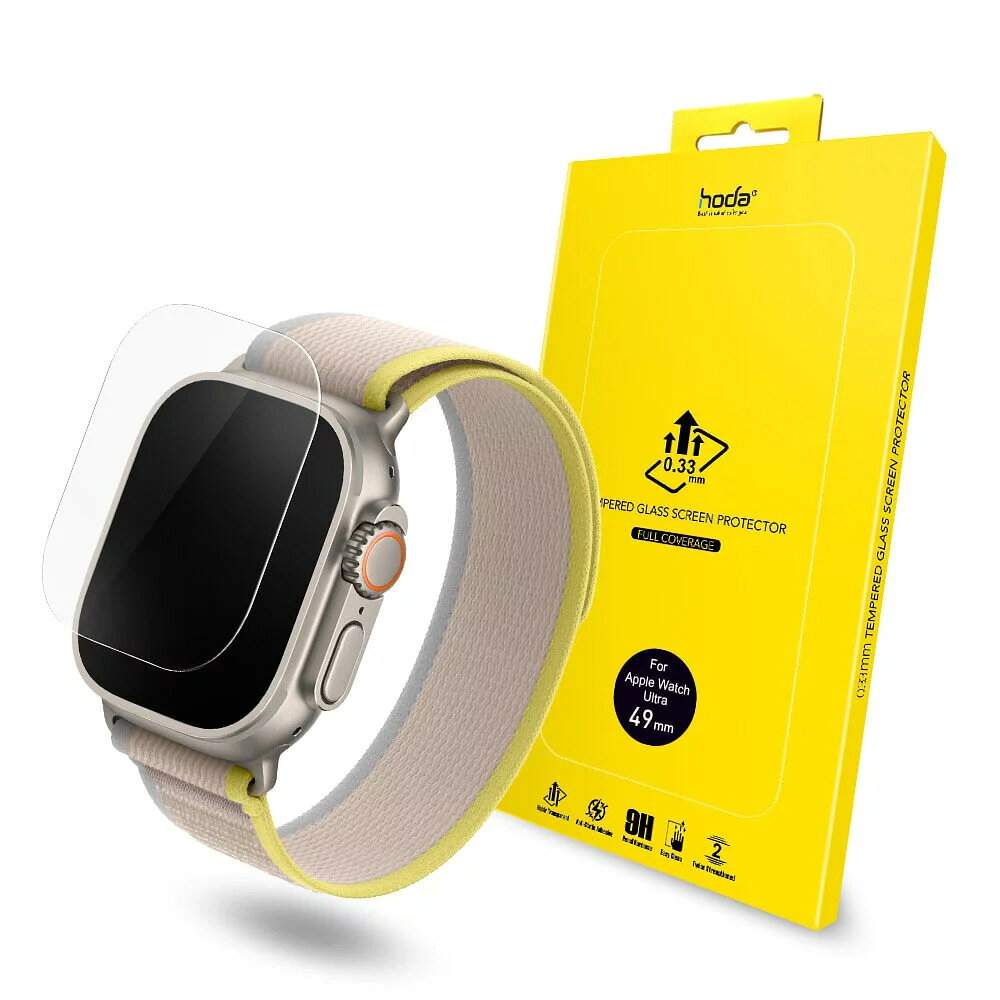 HODA 0.33mm 玻璃貼 保護貼 適用 Apple Watch s8 Ultra 49 mm 1