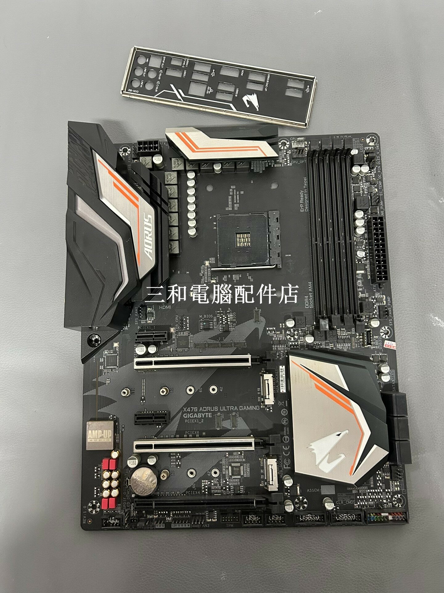 技嘉 X470 X570 雕大主機板 ATX 支援 5800X 5600X 4 條內存槽 實物拍照 家用拆機配件