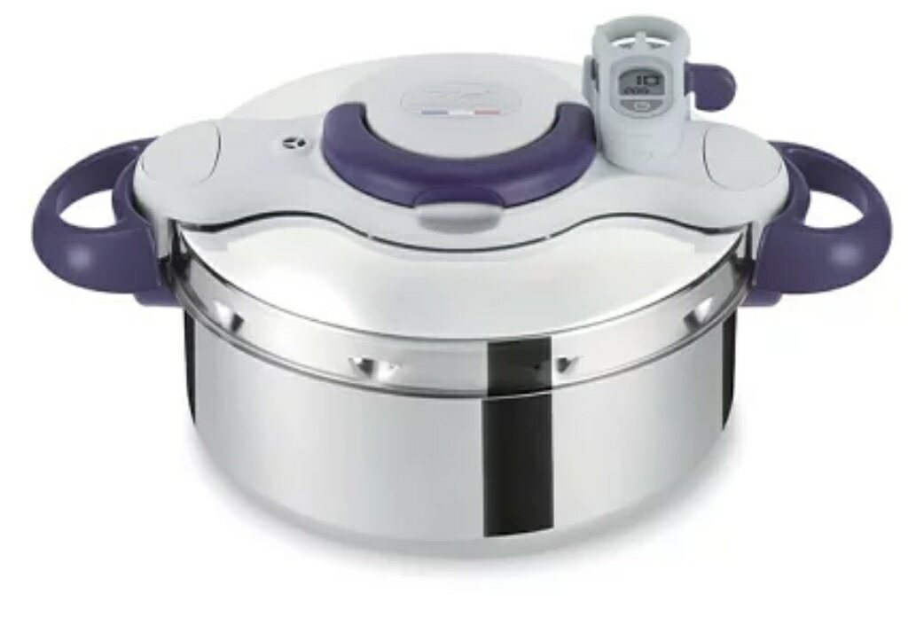 (免運) T-fal 法國特福 P4620635 壓力 4.5L 附計時器 附蒸盤 悶燒 燜燒 輕量 電磁爐可用 日本代購