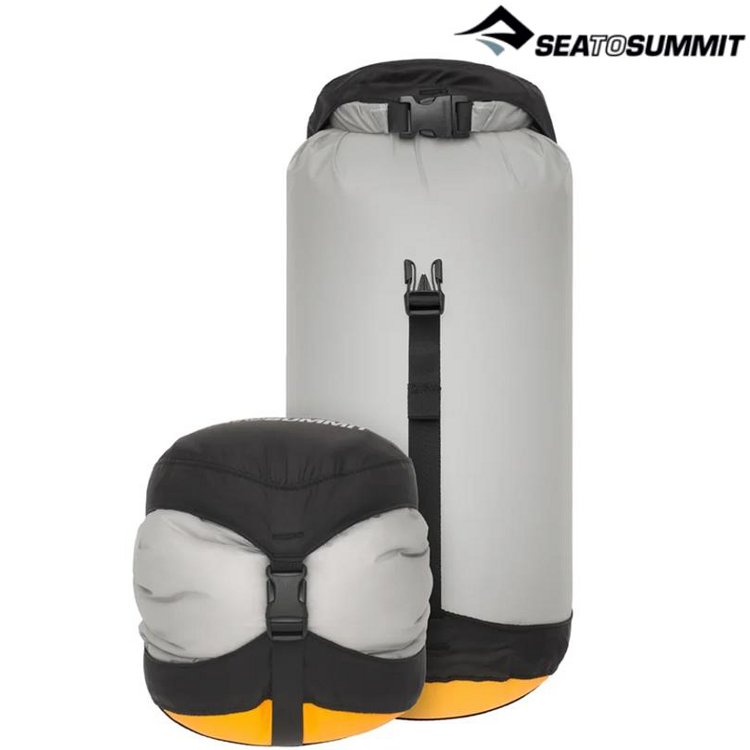 Sea to Summit 30D eVent 輕量可壓縮式透氣收納袋/登山打包防水袋/睡袋壓縮袋 STSASG011051 8L灰