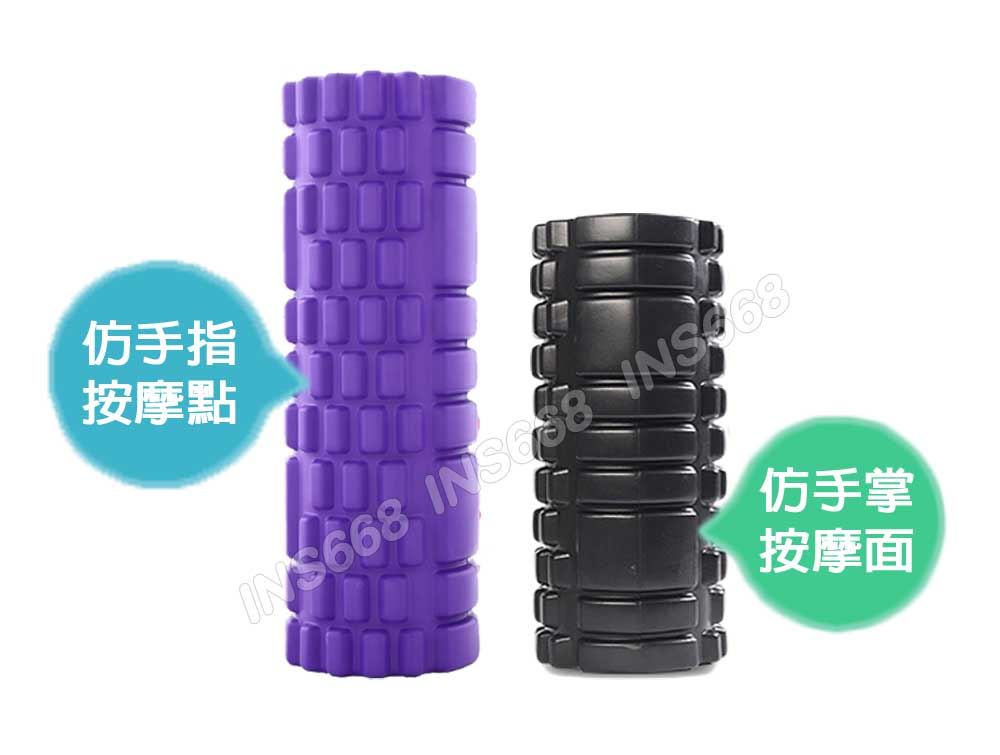 瑜伽滾輪 瑜伽柱 瑜珈柱 加長月牙形瑜珈滾輪 普拉提斯滾筒 3D浮點到位按摩 健身運動 筋膜放鬆 INS668 2