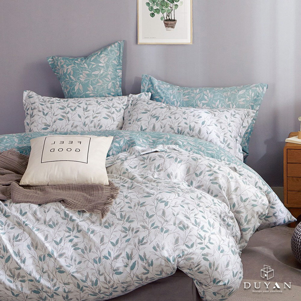 床包枕套組-單人/雙人/加大 / 舒柔棉 / 悠若清葉
