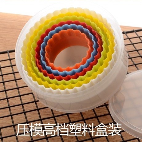 六合一圓形塑膠壓餃子皮模具創意廚房diy壓餃子皮工具切麵皮磨具