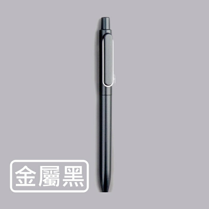【iWork花屋】 台灣現貨 得力 按鍵中性筆 金屬質感 重手感 0.5mm 黑色 速乾 簽字筆 原子筆 中性筆 手帳 筆 9