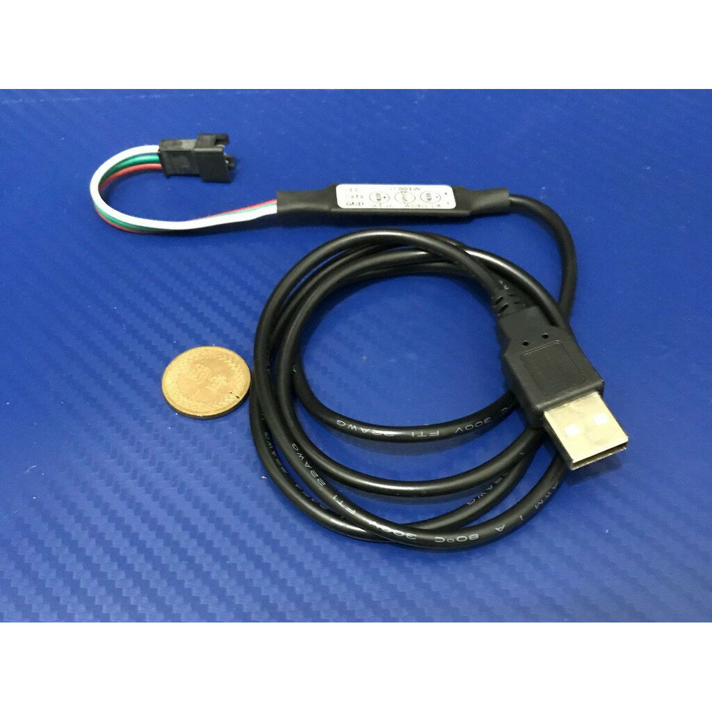 USB接頭SP002E幻彩LED燈條控制器支援WS2812B/WS2811迷你控制器 流水跑馬燈 露營照明【現貨】