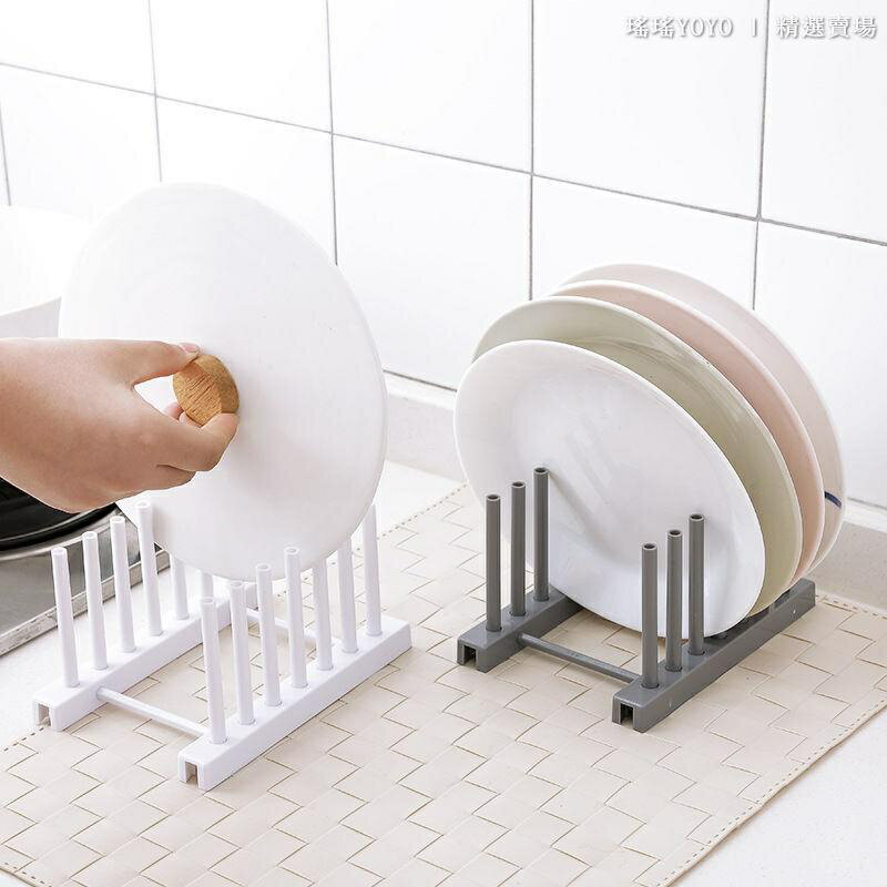 免運 廚房收納架 廚房瀝水架 餐具瀝水架 碗碟刀具架 塑膠碗碟架碗架盤子架鍋蓋架子廚房用品收納架瀝水架置物架 特價出 可開發票