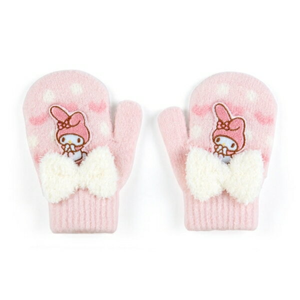 【震撼精品百貨】My Melody 美樂蒂~日本SANRIO三麗鷗 美樂蒂兒童絨毛連指手套 (粉 冬日特輯)*57619