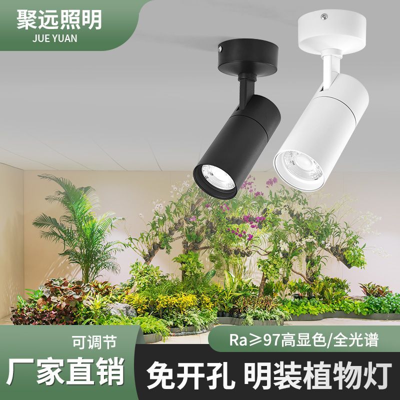 免運 植物生長燈 補光燈 吸頂式植物生長燈 仿太陽光綠植盆栽多肉魚池全光譜LED室內補光燈 快速出貨
