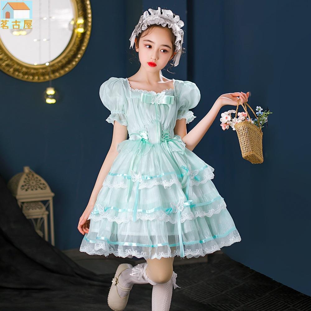 【新品】女童蘿莉塔洋裝兒童公主裙蓬蓬裙花童禮服六一表演服Lolita