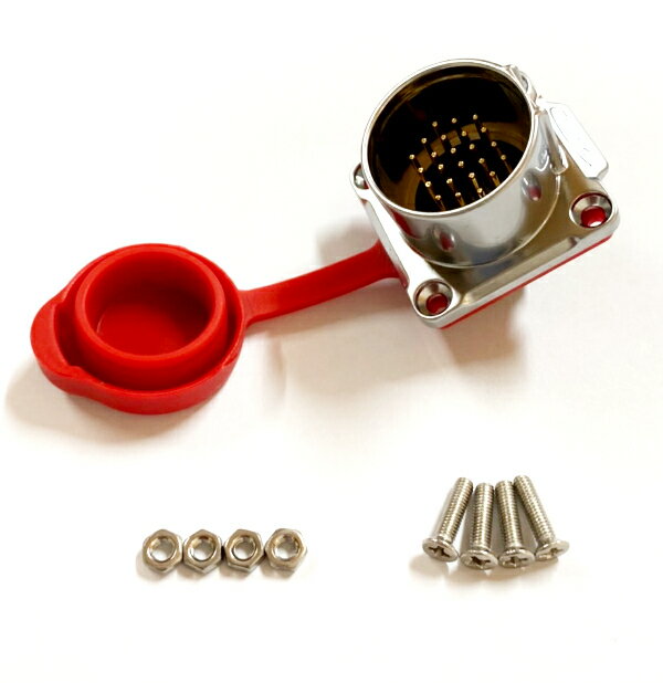 LP-24-C24SX-03-401 24pin 四孔公座 焊接式法蘭公插座 CNLINKO 防水連接器(含稅)【佑齊企業 iCmore】