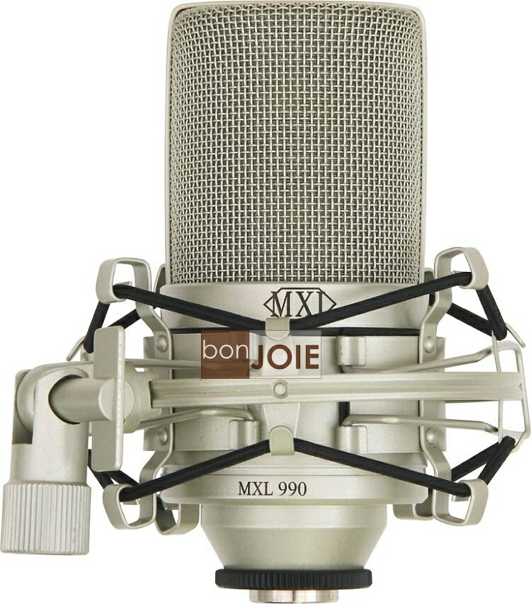 <br/><br/>  ::bonJOIE:: 美國進口 MXL 990 專業電容式麥克風 含避震架 收納箱 (全新盒裝) Condenser Microphone with Shockmount<br/><br/>