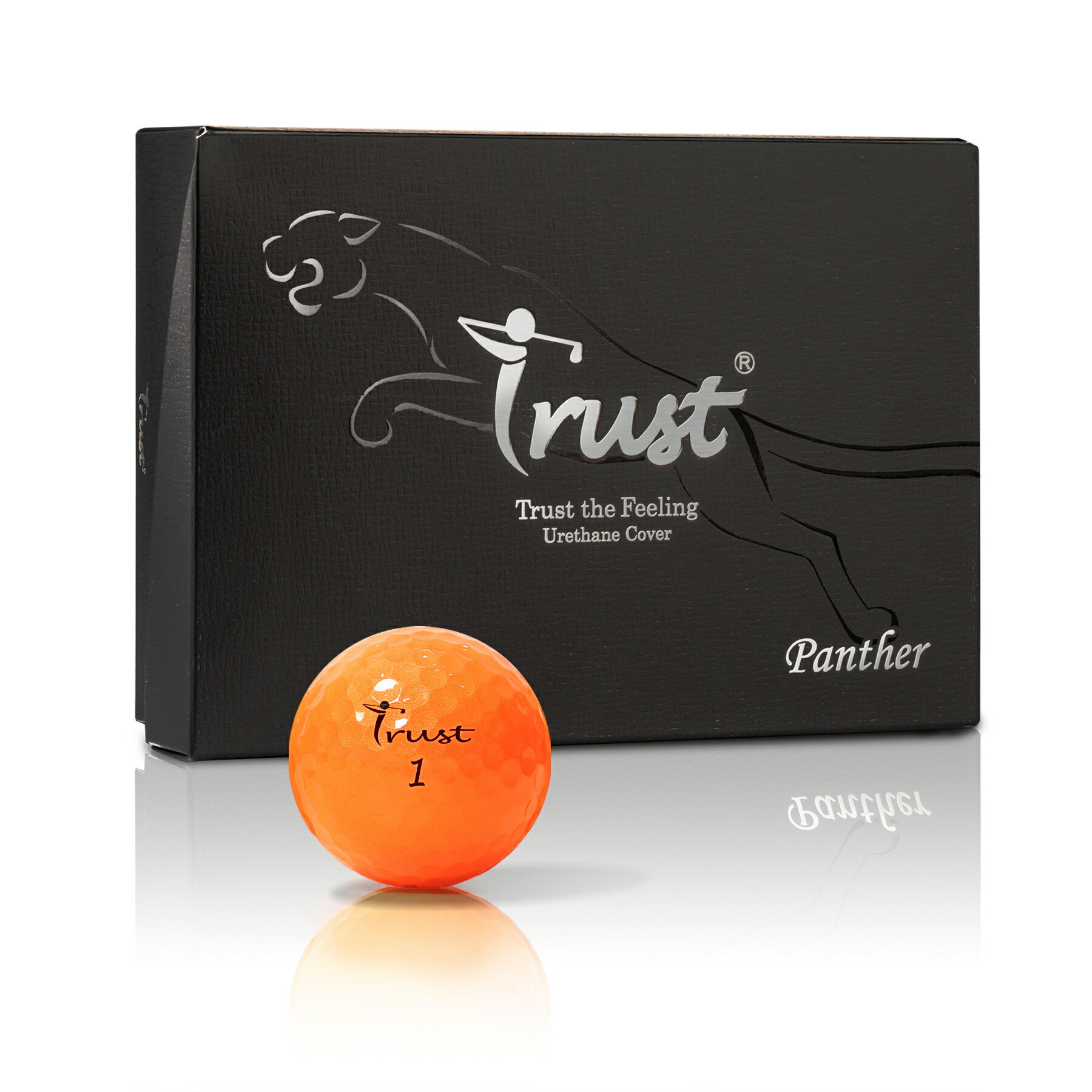 TRUST高爾夫球【雙層高反發】PANTHER黑豹橘球